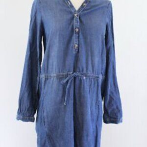 Lucky Brand Chambray Shirtdress Dress Size L